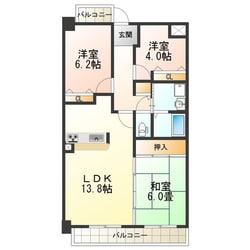 グランブルー宿屋町の物件間取画像